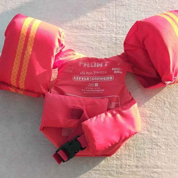 FULL THROTTLE LIFEVEST TYPE 3 LITTLE DIPPER CHILD RED CHEST 20"-25" 30-50 pounds - Picture 2 of 3